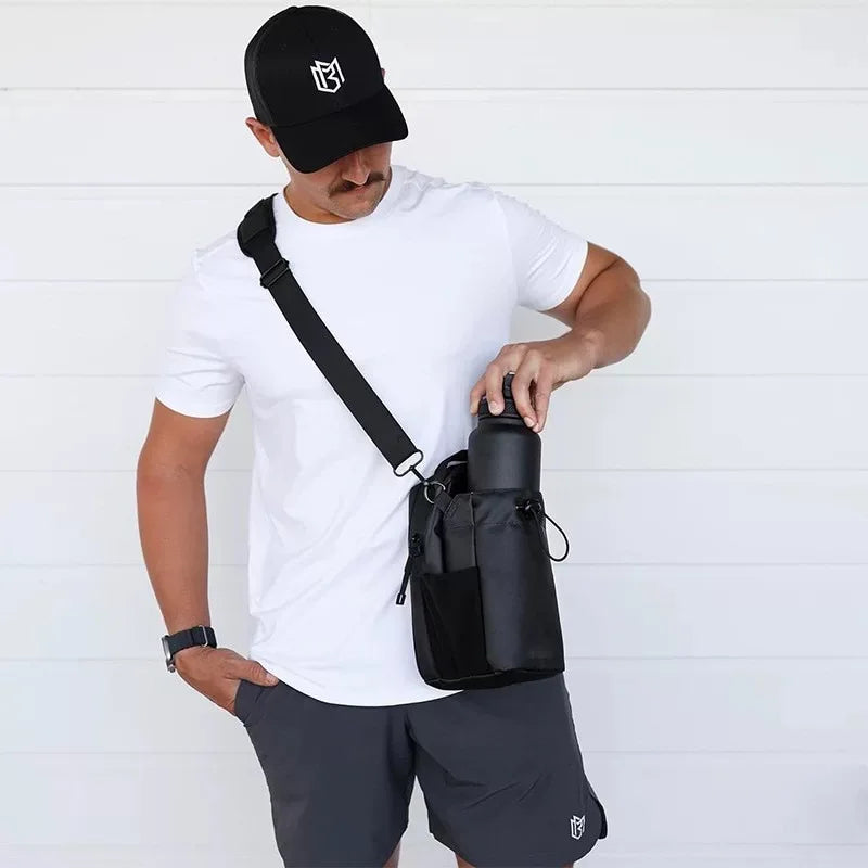 Magnetic Sports Bag with Phone & Water Bottle Pouch