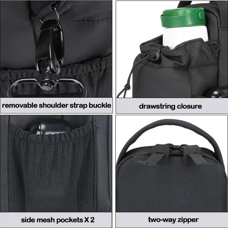 Magnetic Sports Bag with Phone & Water Bottle Pouch