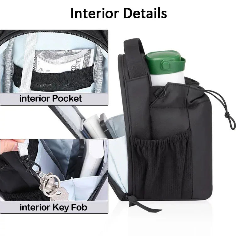 Magnetic Sports Bag with Phone & Water Bottle Pouch